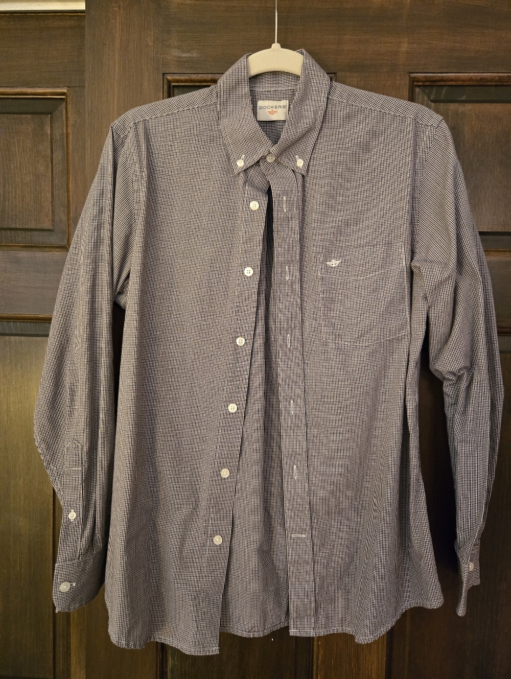 Dockers Men's Button-Down Micro-Check Shirt